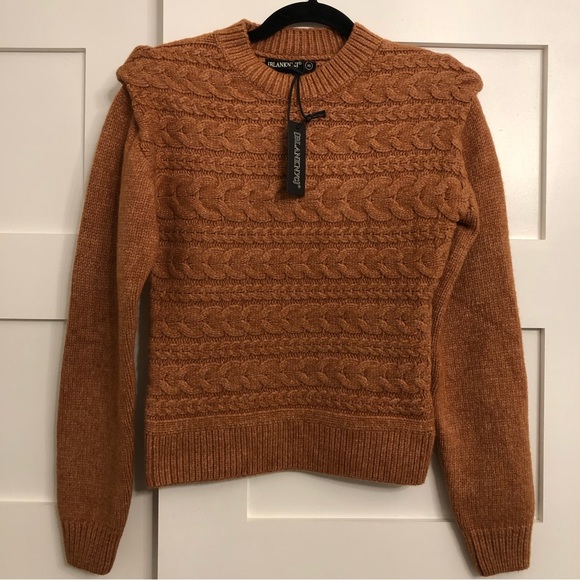 NWT BLANK NYC “Cry Me A River” Horizontal Cable Crewneck Sweater - Picture 3 of 5